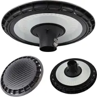 Luxula Lampadaire LED LX800112, rond, 120W, 12000lm, 3000K, IP65