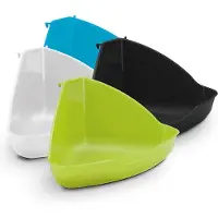 Ebi 6x Toilette d'angle pour cage+fixation 35 cm, assorties