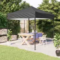 The Living Store Tente de réception pliante Anthracite 2x2 m