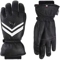 Rossignol - Gants de ski isolants en Primaloft- Femme - W Select Lth IMP'R G Black pour Femme en Cuir - Taille L - Noir