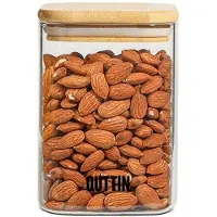 Quttin Récipients alimentaires Bambou verre borosilicaté 480 ml (12 pièces)
