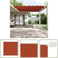 The Living Store Store vertical Terracota 140x600 cm Tissu Oxford