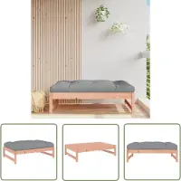 The Living Store Tabouret de jardin 120x80 cm Bois massif Douglas