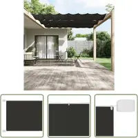 The Living Store Store vertical Anthracite 140x800 cm Tissu Oxford