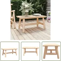 The Living Store Table basse 90x50x41 cm en épicéa massif