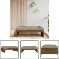 The Living Store Tabouret de jardin Marron miel 120x80 cm Pin massif