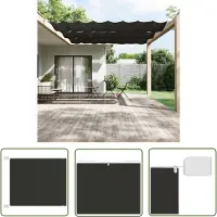 The Living Store Store vertical Anthracite 180x1000 cm Tissu Oxford