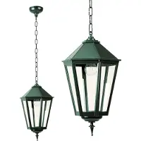Ks Verlichting Lampe suspendue de porche Chain K7C nostalgie - vert