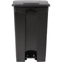 Jantex Poubelle de cuisine à pédale noire 87 L