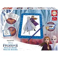 Disney Frozen - Table de dessin et de lumière Frozen 2, livret, crayon et autocollants inclus (18369)