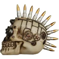 Puckator Steam Punk Totenkopf mit Bullet Mohican