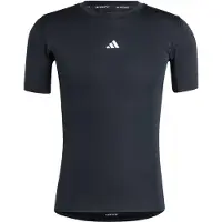 Adidas T-Shirt fonctionnel 'Techfit Compression' noir / blanc