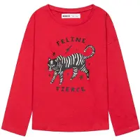 MINOTI T-Shirt rouge feu / noir / blanc
