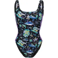 Arena MAILLOT DE BAIN SWIMWEAR FEMME DOS EN U FUN PLANET NOIR MULTICOLORE 007065/550 S (36)
