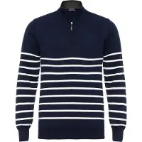 Felix Hardy Pull-over bleu marine / blanc