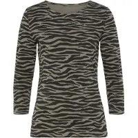 LASCANA T-shirt kaki / noir