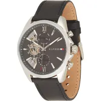 Tommy Hilfiger Montre à affichage analogique 'BAKER' noir / argent