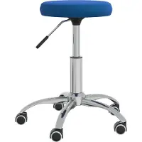 vidaXL Chaise de salle à manger bleu velours