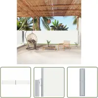 The Living Store Store latéral extensible Crème 160x1000 cm