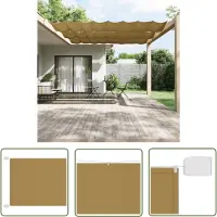 The Living Store Store vertical Beige 140x1200 cm Tissu Oxford