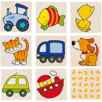 Goki Mon premier mémo en bois (Allemand, Anglais, Français, Italien, 1 - 4 Joueur)