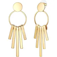 Lulu & Jane Boucles d'oreilles jaune d'or