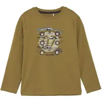 Minymo T-Shirt moutarde / noir / blanc