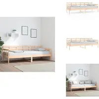 vidaXL Lit de jour pin massif 80x200 cm - Lits et Sommiers