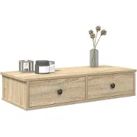 vidaXL Étagère murale avec tiroirs chêne sonoma bois d'ingénierie