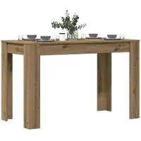 vidaXL Table de salle à manger Chêne Artisan 120x60x76 cm Bois composite