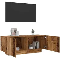 vidaXL Armoire TV aspect bois ancien 100x35x40 cm Bois composite