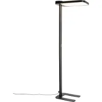 QAZQA Lampadaire de lumière du jour noir carré avec LED et variateur inclus - Guzo