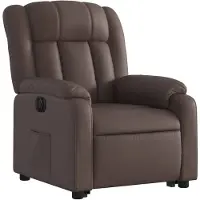 vidaXL Fauteuil relax releveur électrique marron similicuir