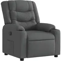 vidaXL Fauteuil relax gris foncé Tissu