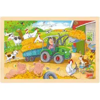Goki Petit tracteur (24 pièces)