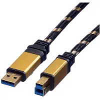 Roline GOLD Câble USB 3.0, Type A M - B M 0.8 m
