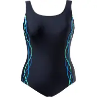 Ulla Popken Maillot de bain bleu / noir