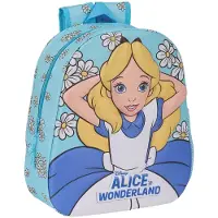Safta 3d Alicia En El Pais De Las Maravillas Backpack Blue Blue One Size