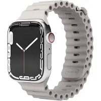 Vonmählen Wave Band 2 - 44 45 46 49mm - Taille unique (44 mm, Silicone, Silicone recyclé), Sangles de montre, Beige