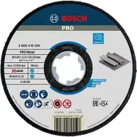 Bosch Disques à tronçonner droits X-LOCK Expert for Metal 125x2,5x22,23 mm - 2608619255