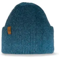 Buff Knitted Beanie Bleu