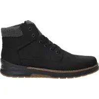 Rieker Bottines à lacets pour homme Noir Cuir-Synthétique Taille : 42