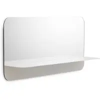 Normann Copenhagen miroir Horizon avec étagère blanche horizontale