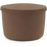 Normann Copenhagen pouf de rangement Hide marron petit