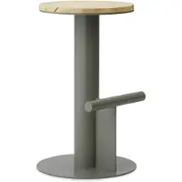Normann Copenhagen Tabouret de bar à poteau 65 cm pin/gris