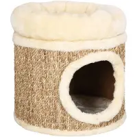 vidaXL Maison pour chat avec lit de luxe pour chat 33 cm algues marines