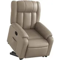 vidaXL Fauteuil relax avec releveur Cappuccino-Brun Similicuir