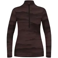 Odlo Merino Ridgelines Long Sleeve Base Layer Marron S Femme