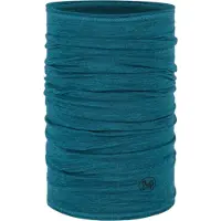 Buff Merino Lightwight Solid Neck Warmer Bleu