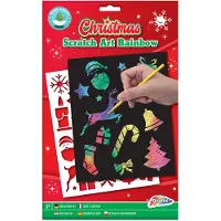 Grafix Scratch art Arc-en-ciel Noël